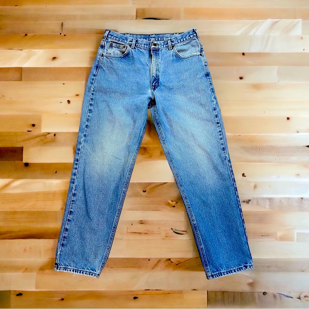 Carhartt Jeans Men’s Size 36x32 Relaxed Fit Medium Wash Denim Work Pants Blue